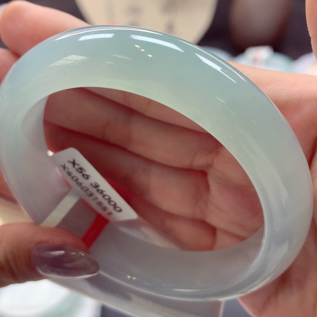 翡翠手镯未镶嵌正圈33（45号）强推