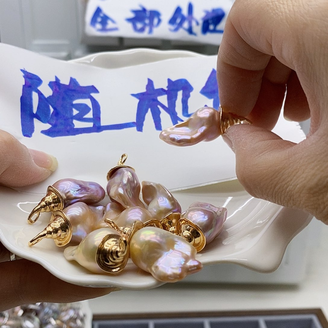 颈饰合金淡水珍珠