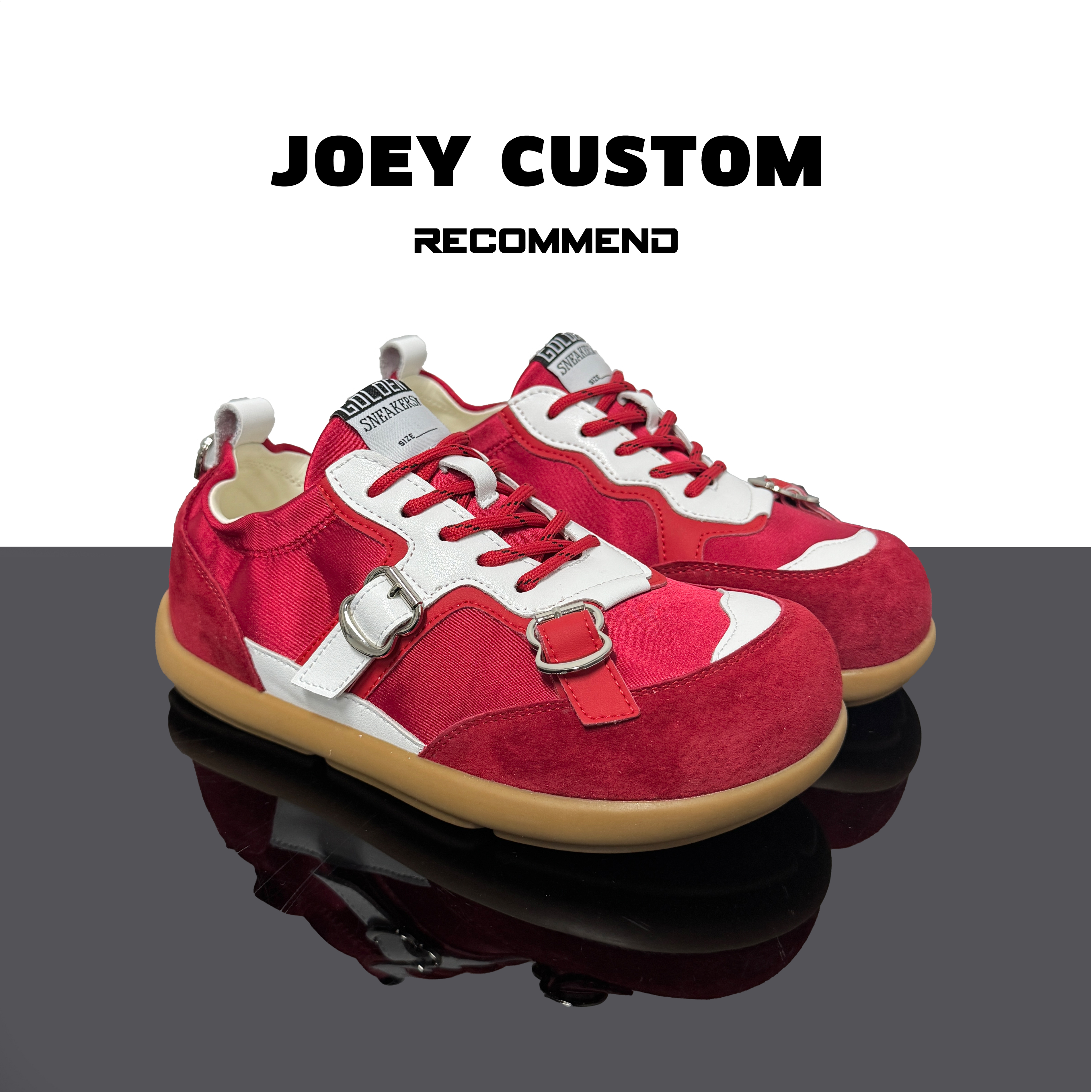 JOEY | 昭仪同款~皮扣运动德训鞋小众款休闲鞋 22-11