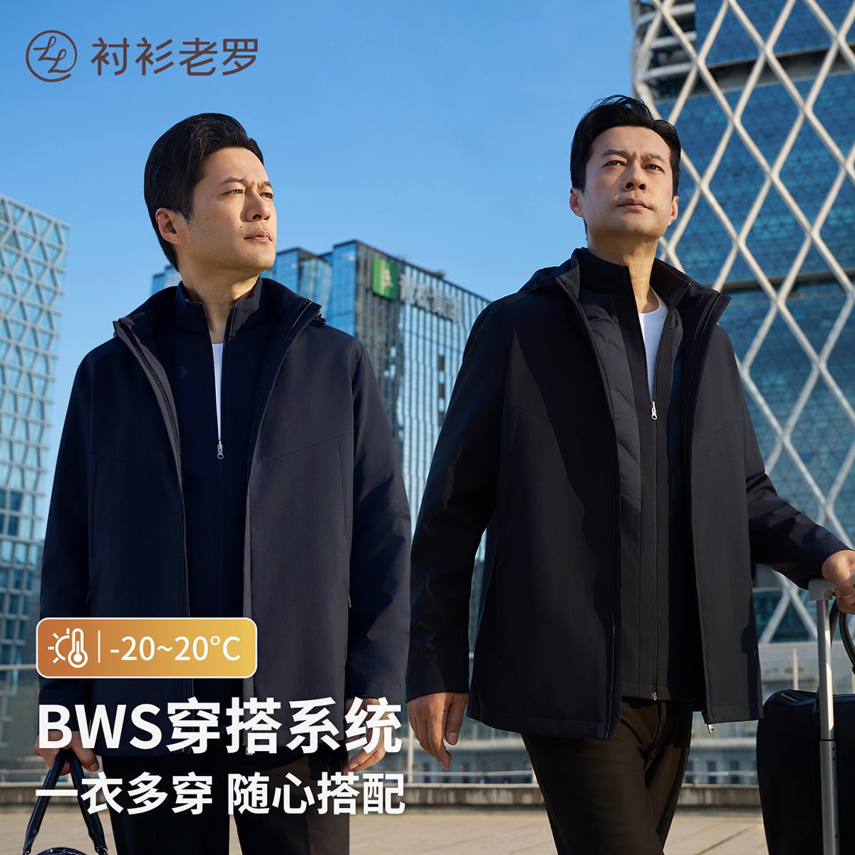 【BWS穿搭系统】一衣多穿全场景随心配强防风雨御寒绒软壳夹克外套