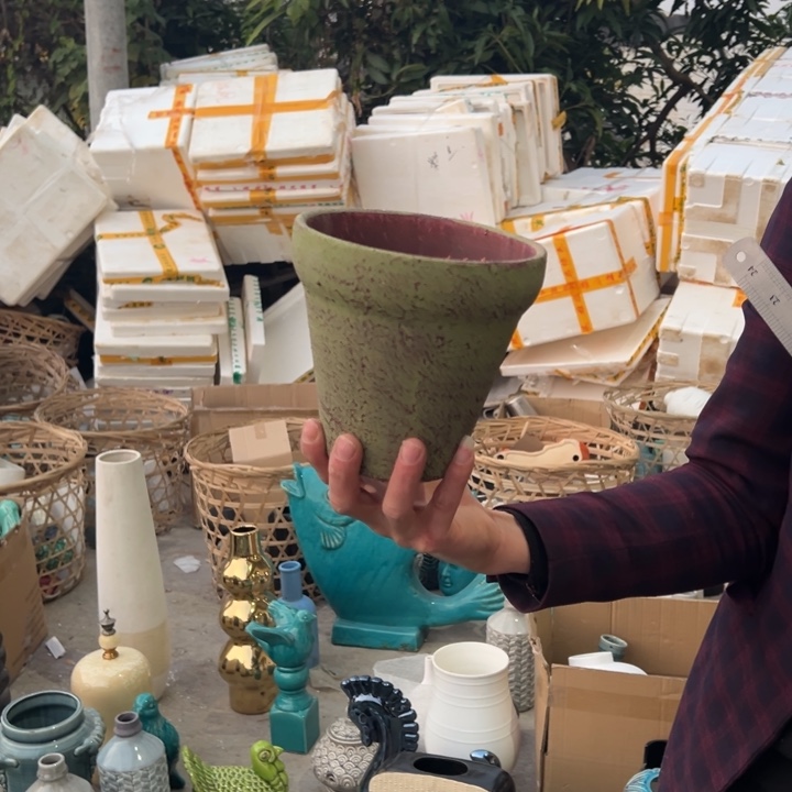 瓶高度16厘米口径15厘米微瑕捡漏底孔