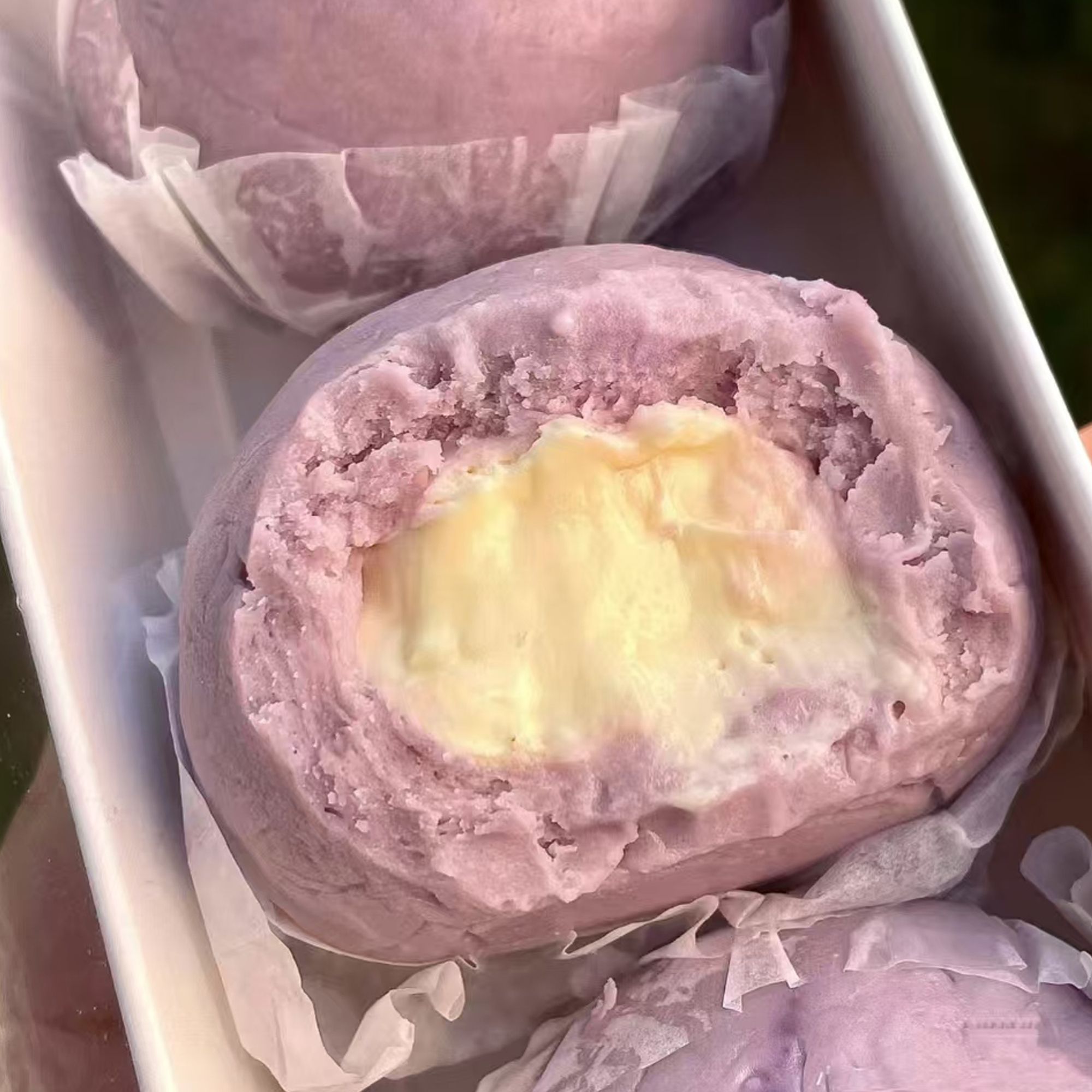 芋泥奶酪球荔浦芋头动物奶油干酪爆浆零食甜品新鲜现做冷鲜盒装G