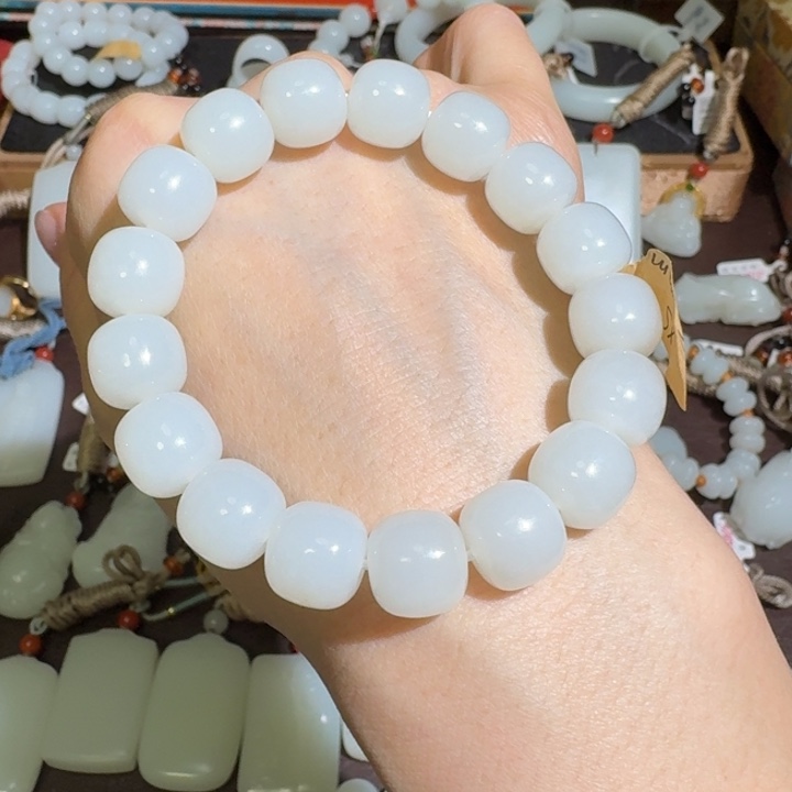 和田玉未镶嵌手链