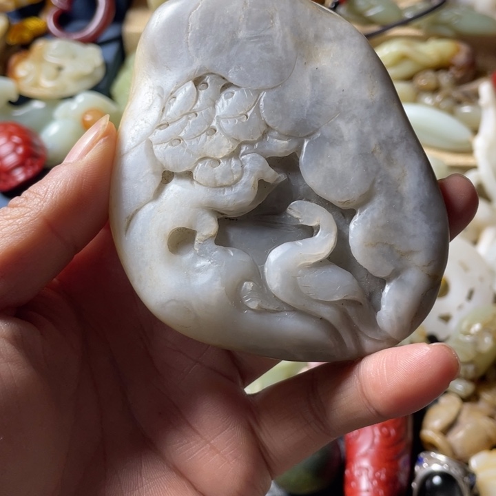 和田玉未镶嵌吊坠(不含链)