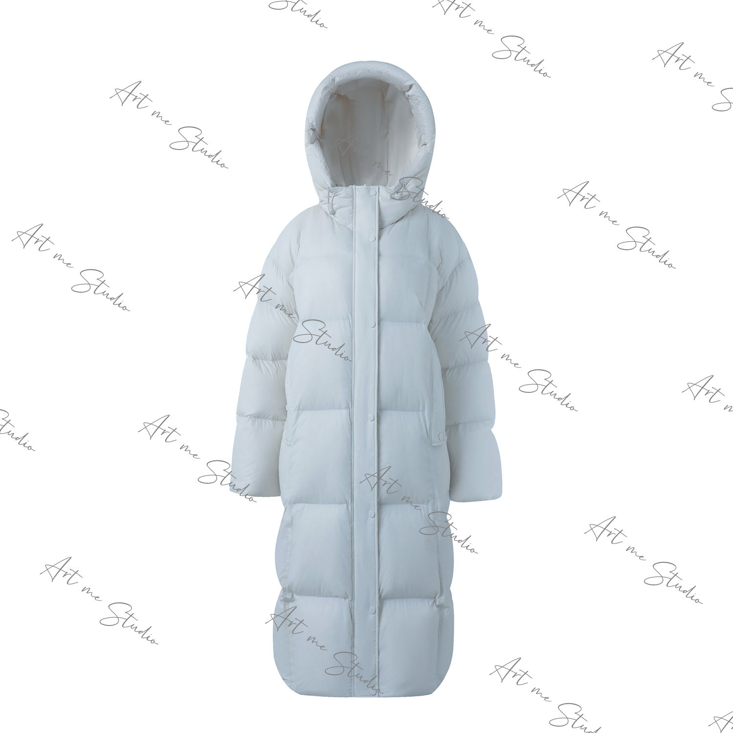 AZ270327长款90白鸭绒羽绒服