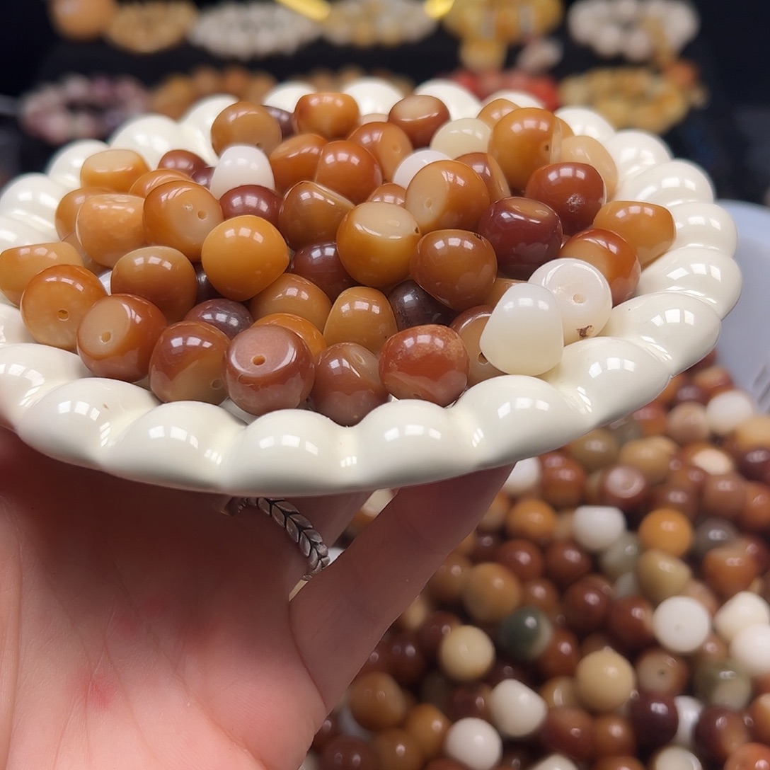 菩提根/象牙果手串瑕疵15到16非料山竹40颗