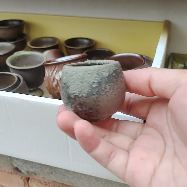 用***2坭兴陶纯柴烧全手工茶杯