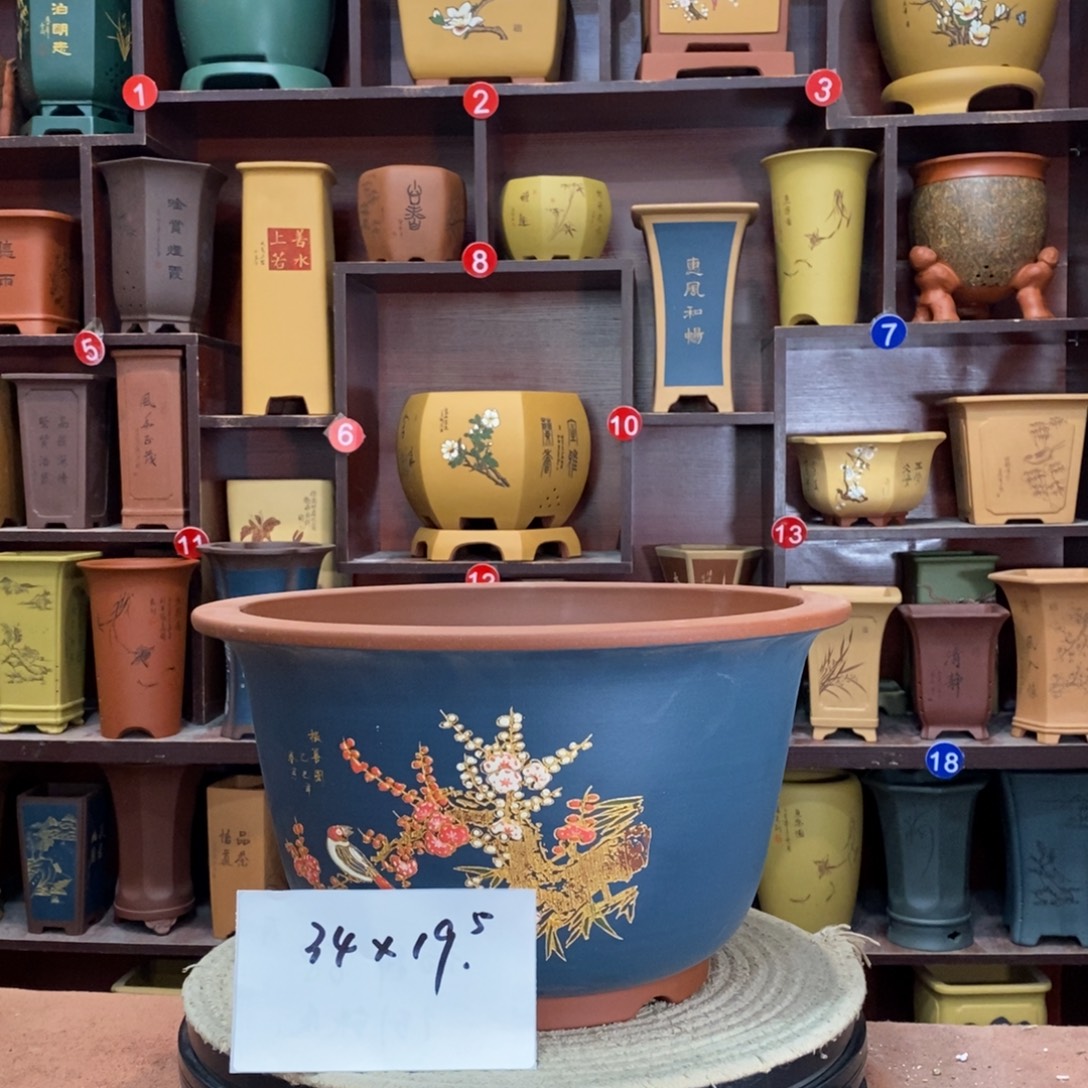 紫砂艺术紫砂花盆