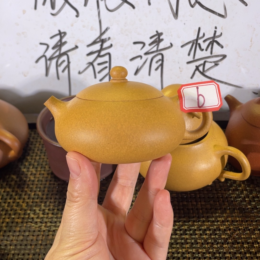 杨***茶壶紫砂扁西施微瑕