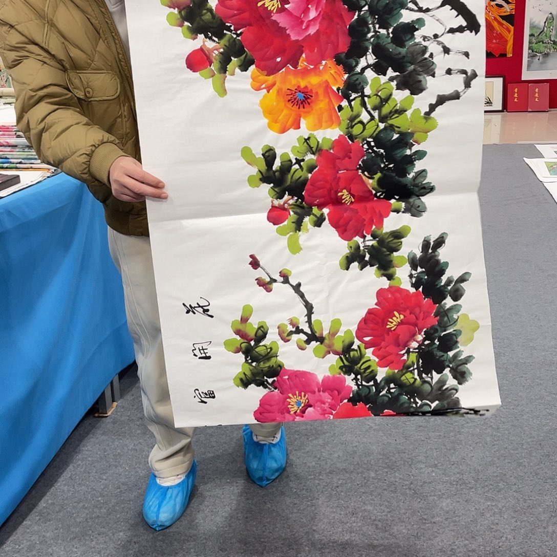 国画今天上午国画作品展示