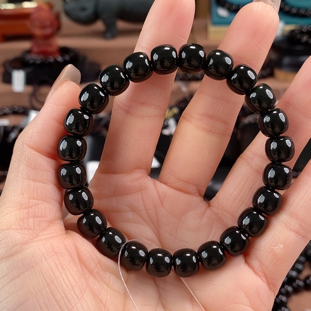 和田玉未镶嵌手链9特细