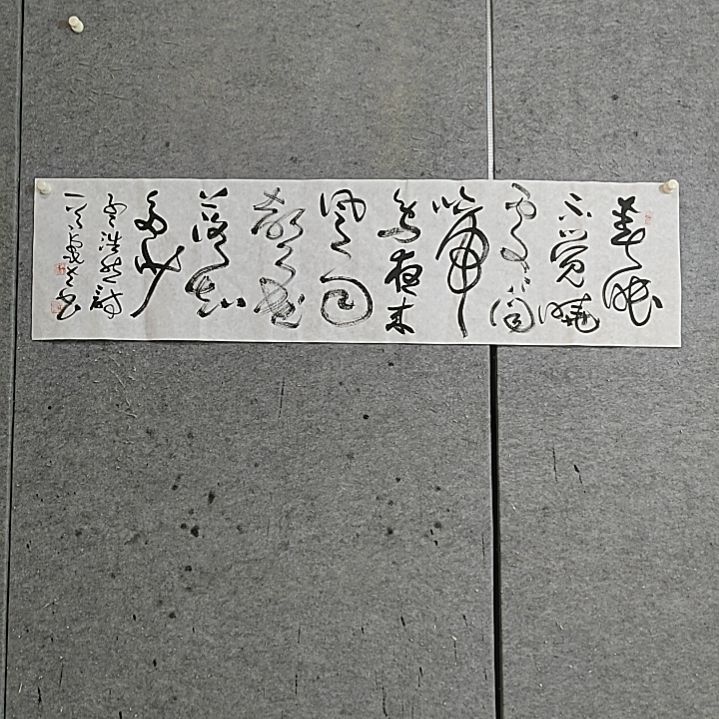 书法宋秉民。四尺对开。春眠不觉晓