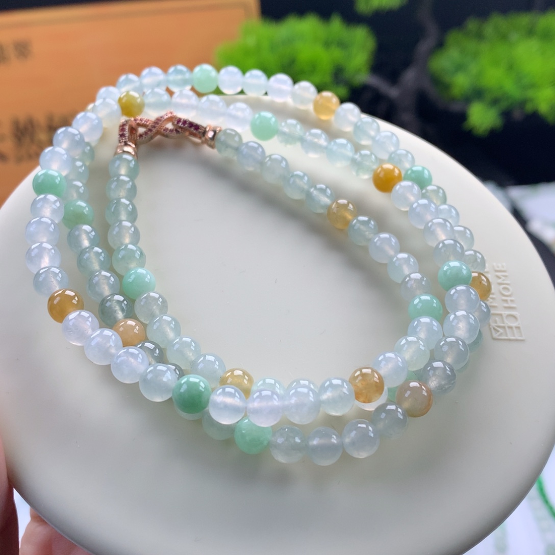 翡翠未镶嵌手链卡6