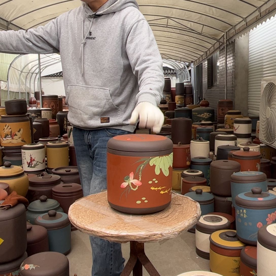 紫砂茶叶罐8 饼茶叶罐