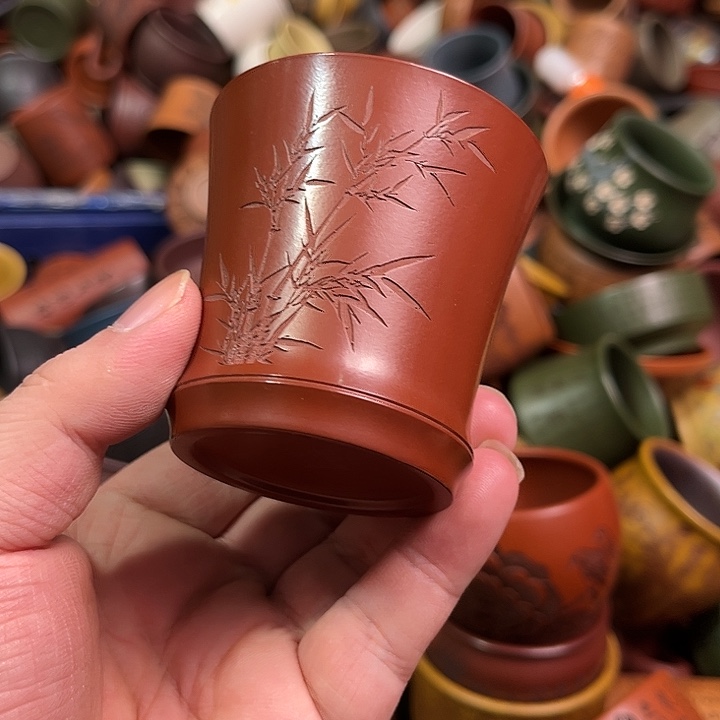 紫砂茶杯全手工紫砂主人杯