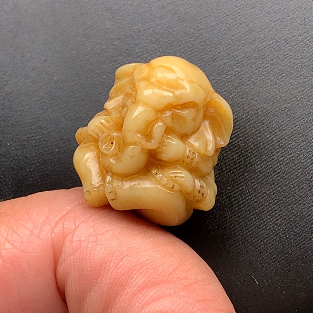 其他鹿骨21鹿角四臂象神单珠