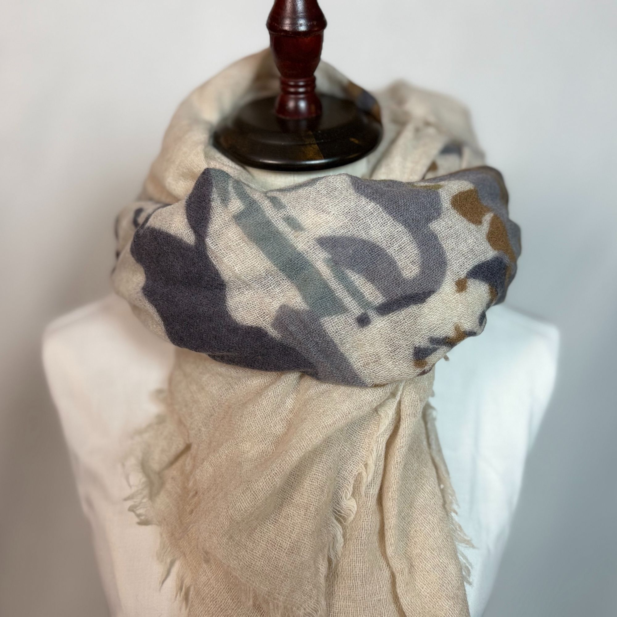 秋冬经典时尚马新款经典双面斜纹格子围巾羊绒保暖琐温