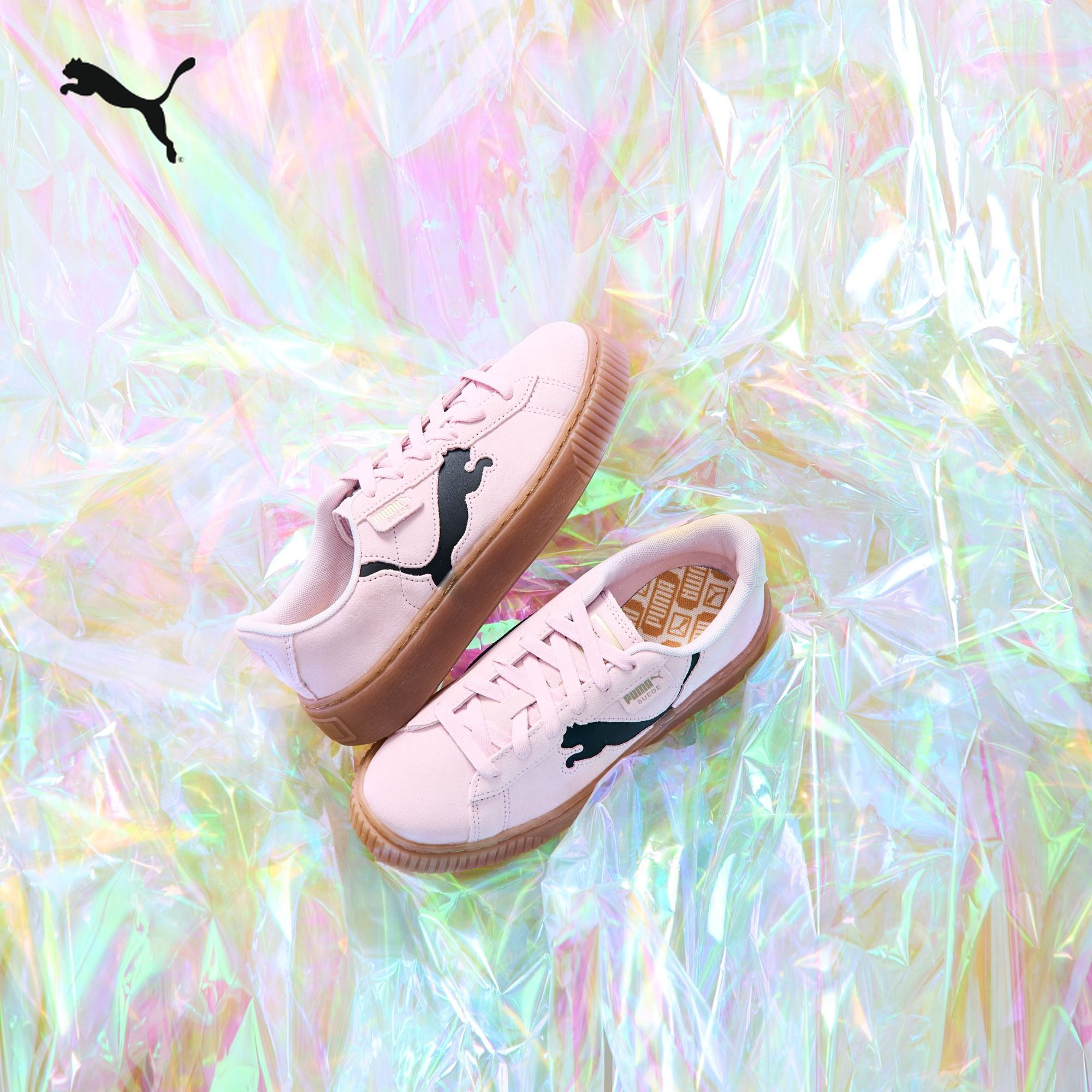 【厚底鞋】PUMA彪马女低帮复古增高休闲鞋松糕鞋 PLATFORM 397233