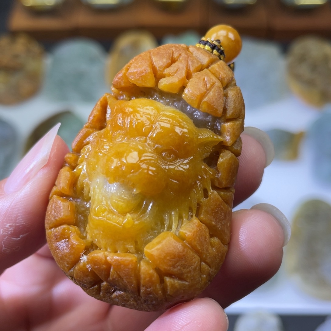 未镶嵌定制翡翠虎牌