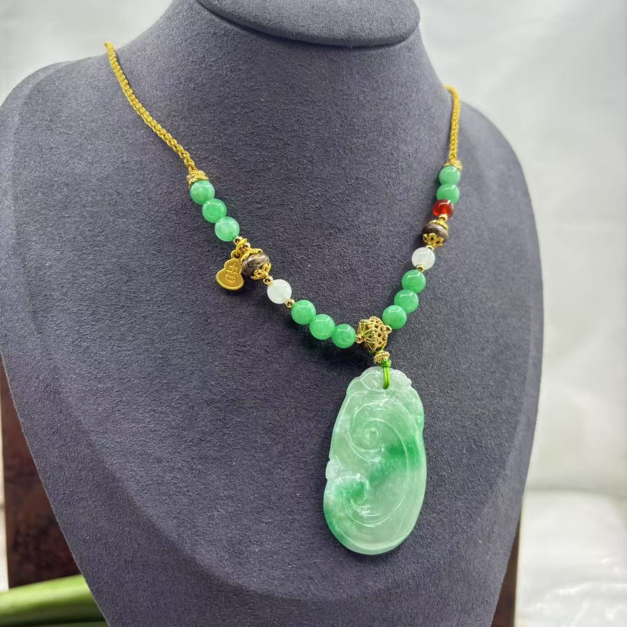 【缅贸甄选】HF501高端时尚设计项链多样发一