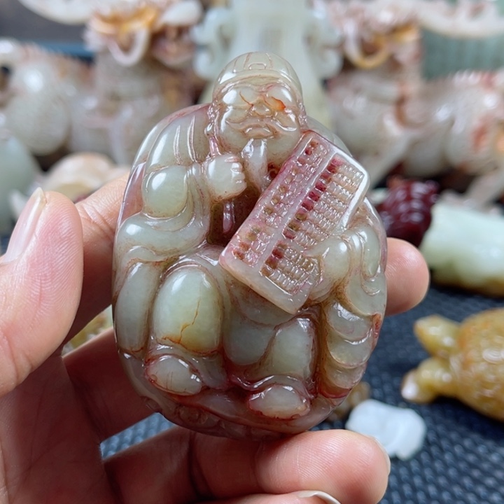 和田玉未镶嵌颈饰湖****9