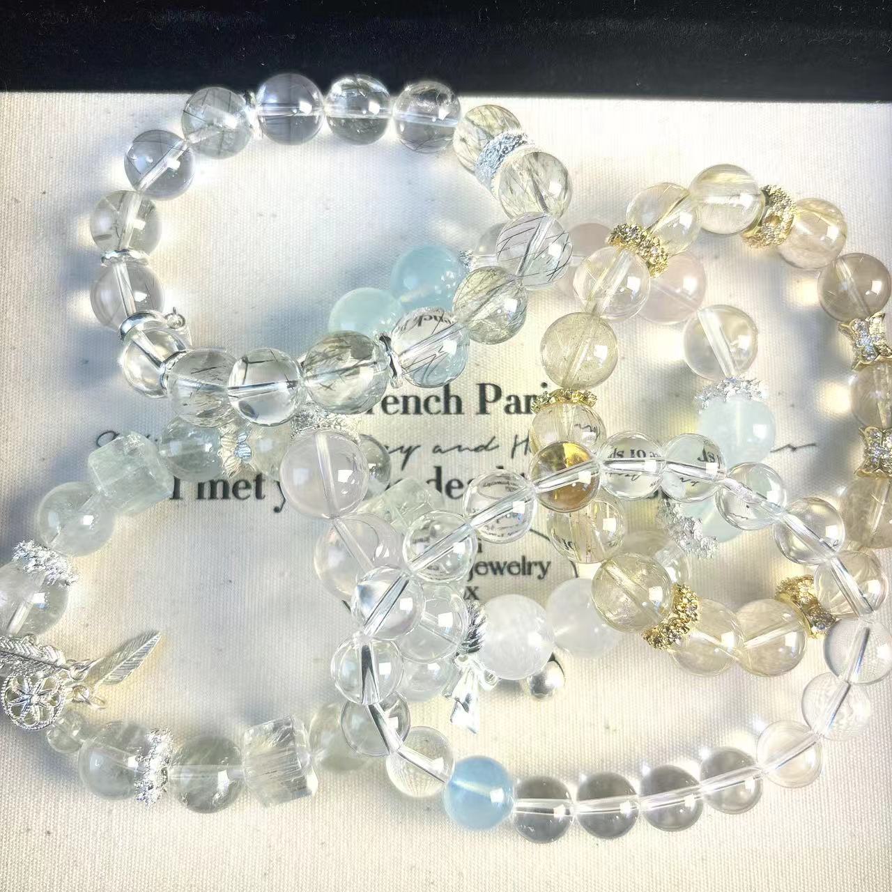 珠线之间水晶珠串-多样性发货4