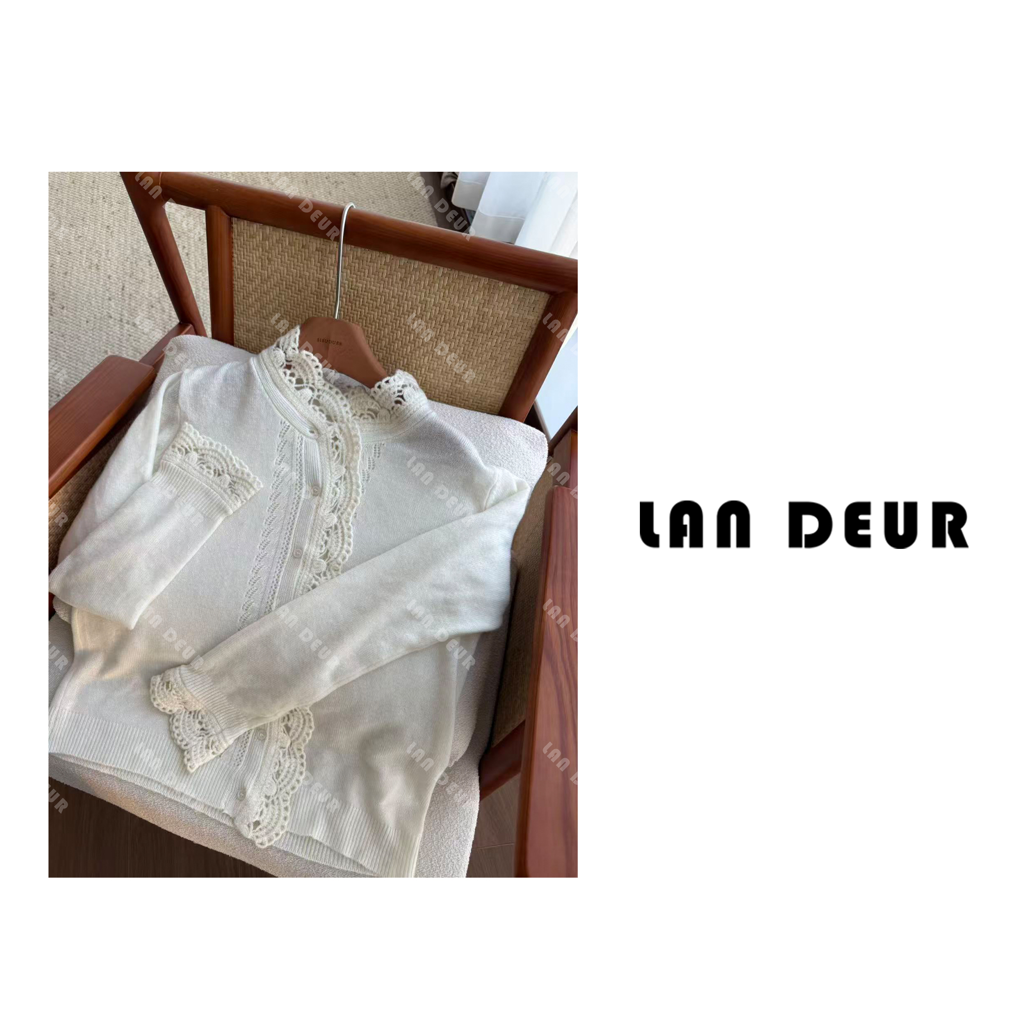 【琥珀黄昏】绵羊毛+山羊绒镂空设计感宽松显瘦针织衫秋冬女上衣