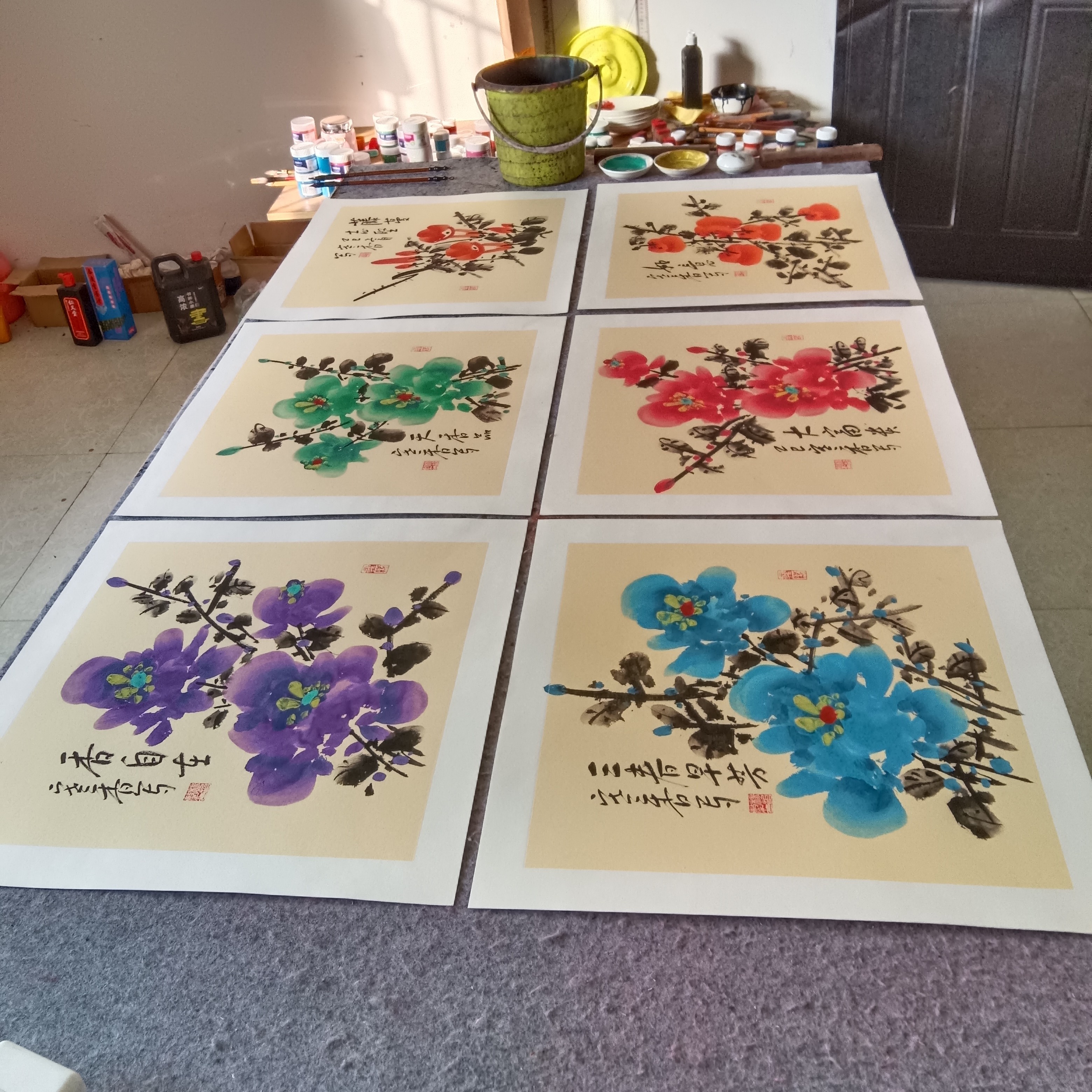 一套（6张）50cm×50cm