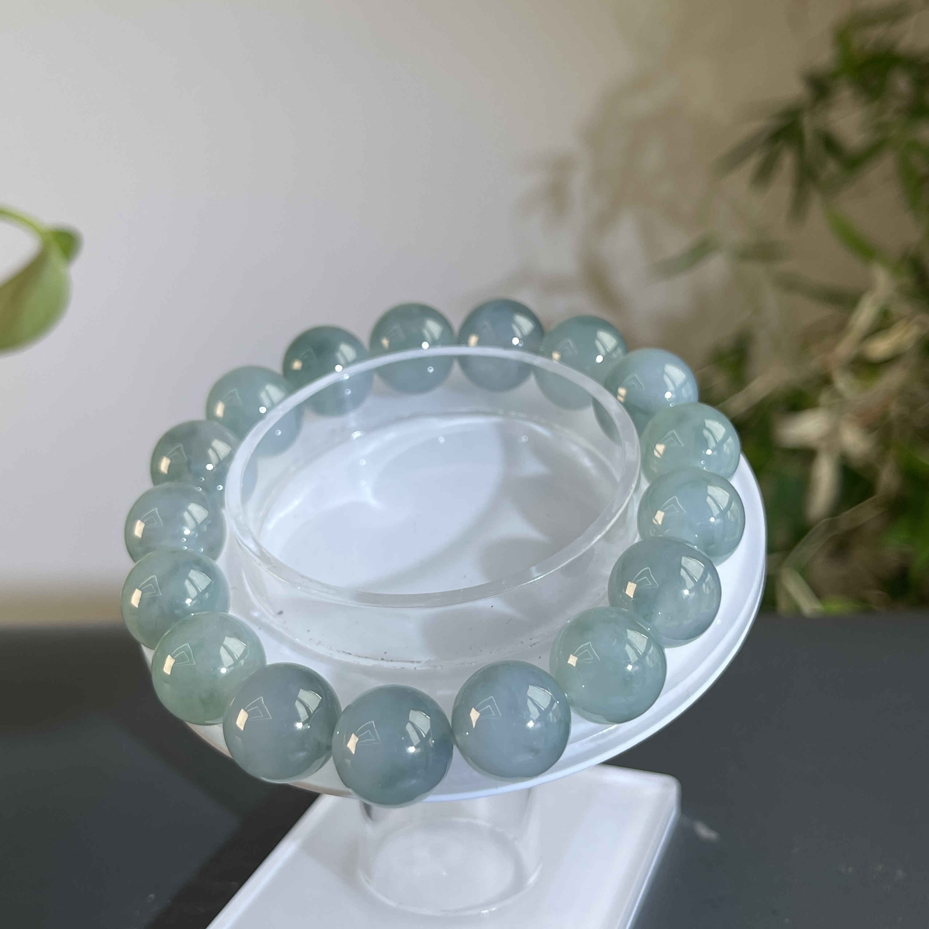 JXB18-156  天然缅甸A货翡翠 翡翠手串