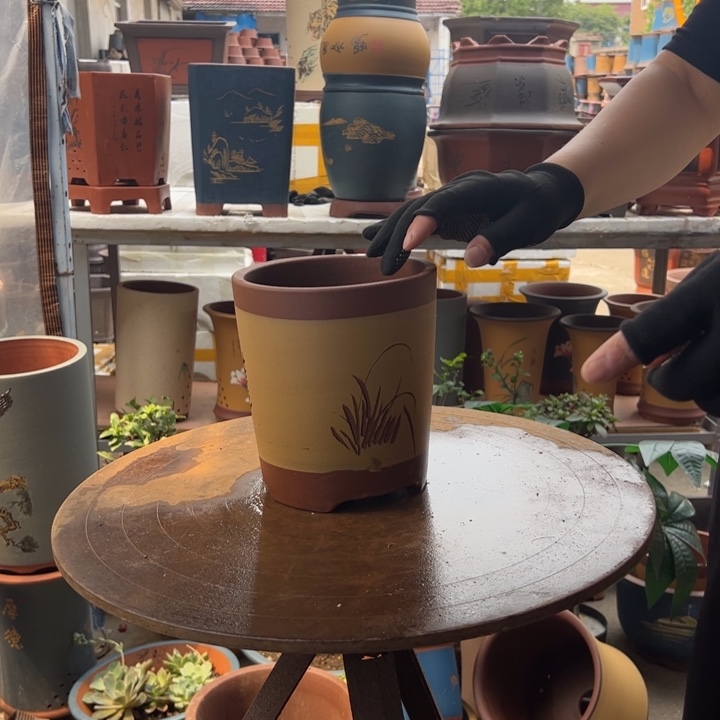 宜兴紫砂花盆花盆37