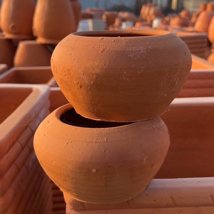 10.5×9 手工两个粗陶