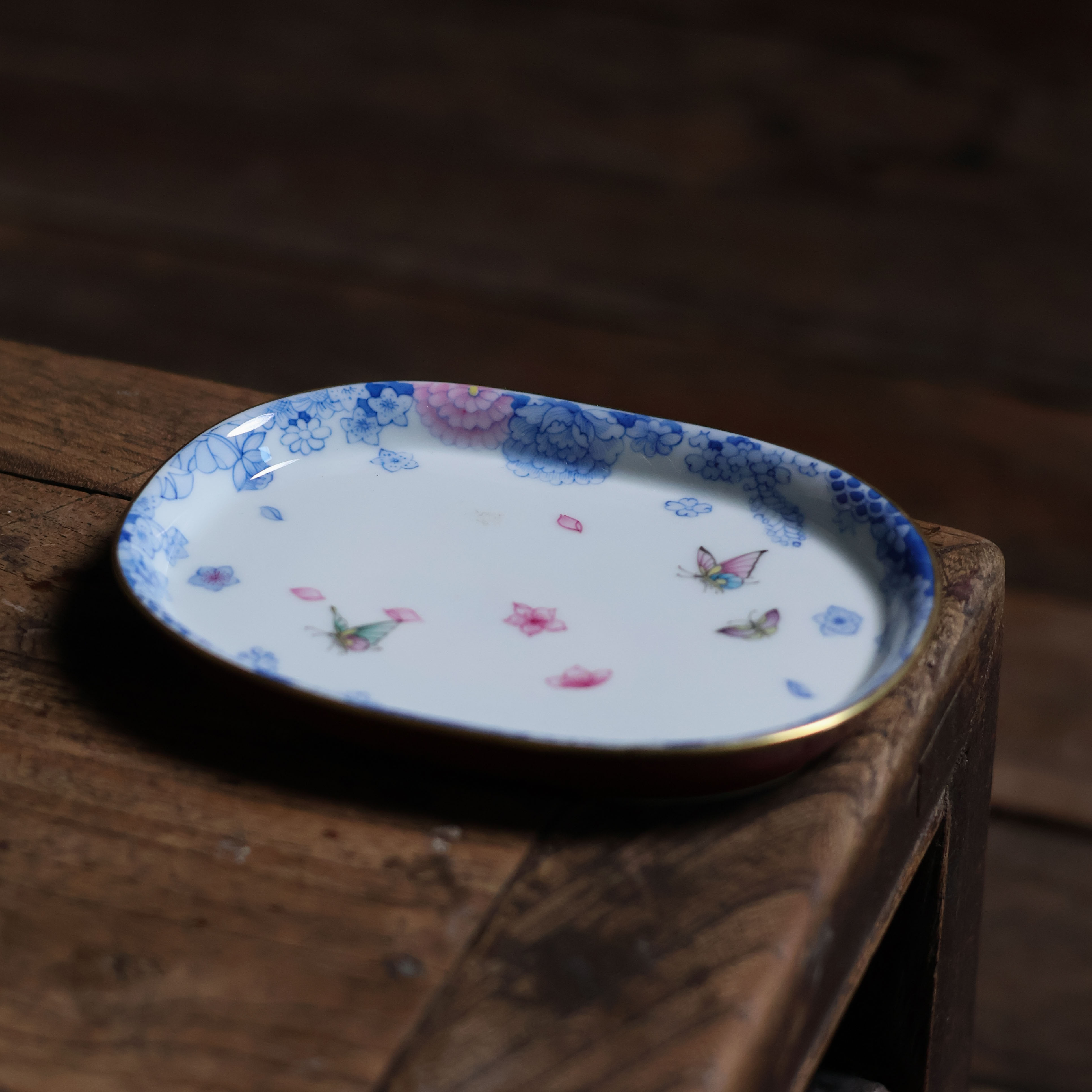 【陶珊居】万花玫瑰红-华隐堂-异形壶承（华隐S0792）