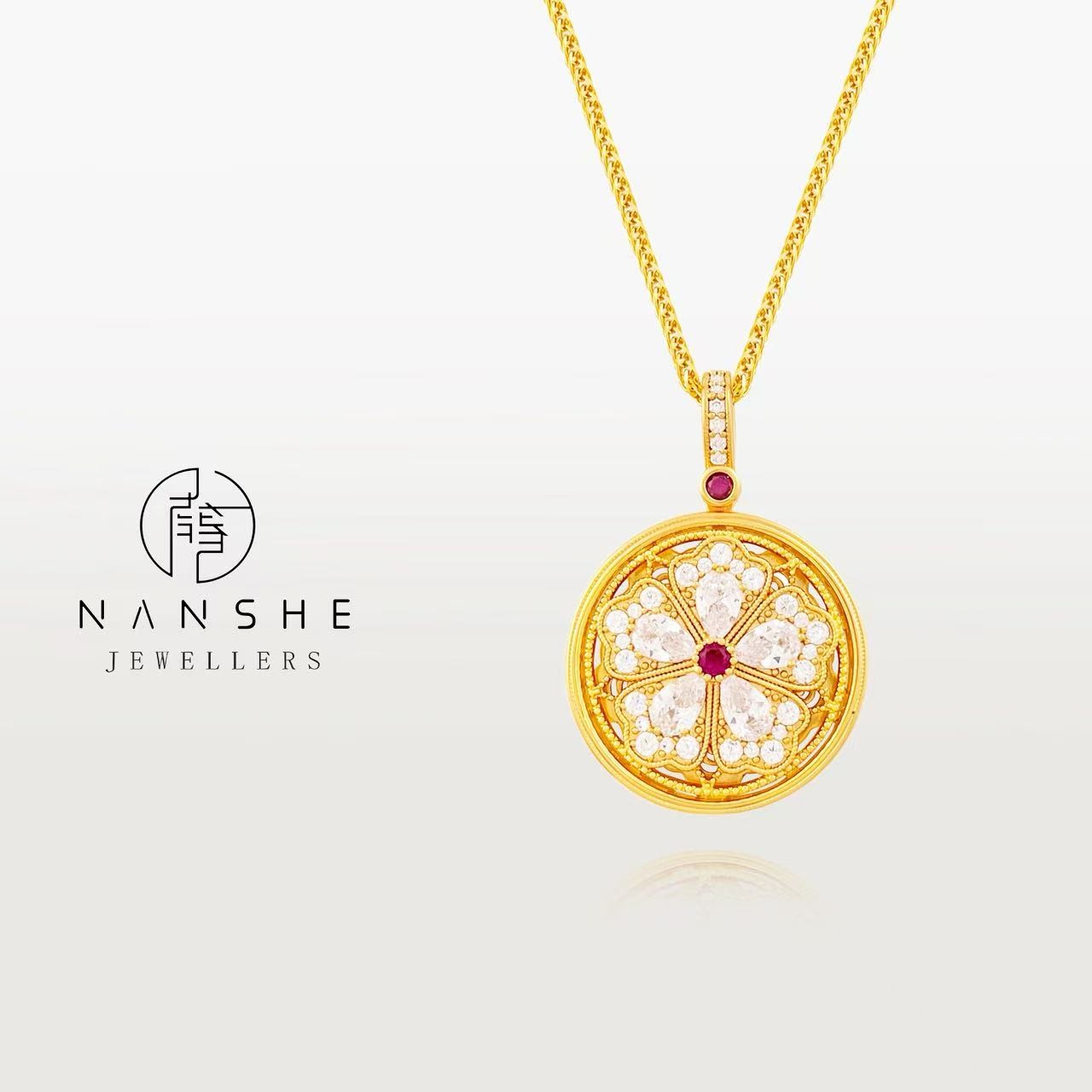 NANSHE/南奢【五叶草】独家设计款幸运花朵锁骨链L1685