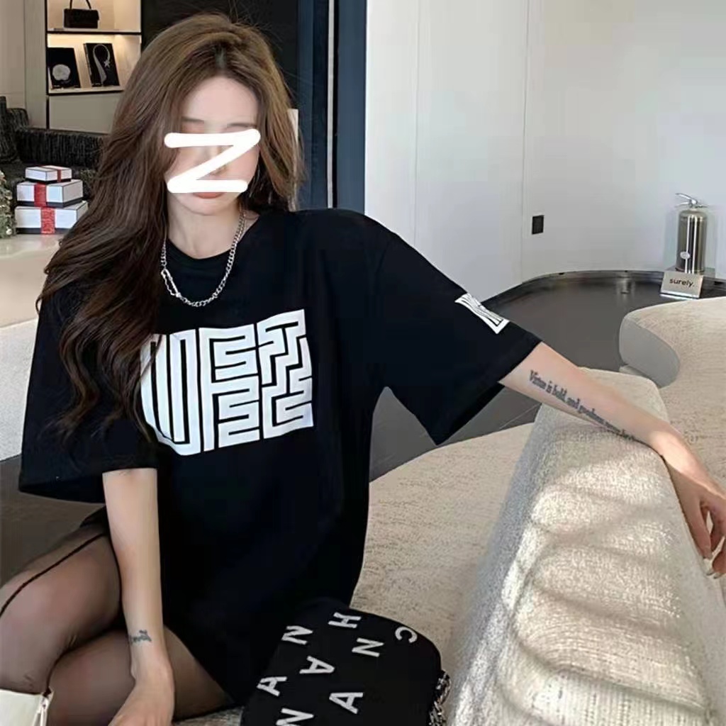 【潮牌迷宫】重磅纯棉几何印花男女情侣同款短袖圆领夏季T恤舒适