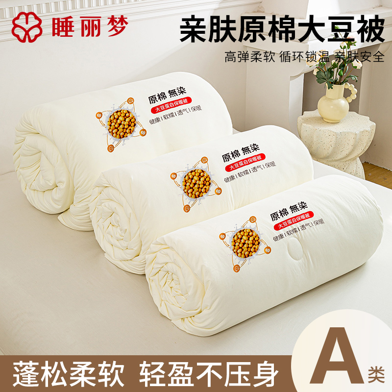大豆被子冬被加厚学生宿舍单双人保暖被子被芯亲肤软糯被褥春秋被