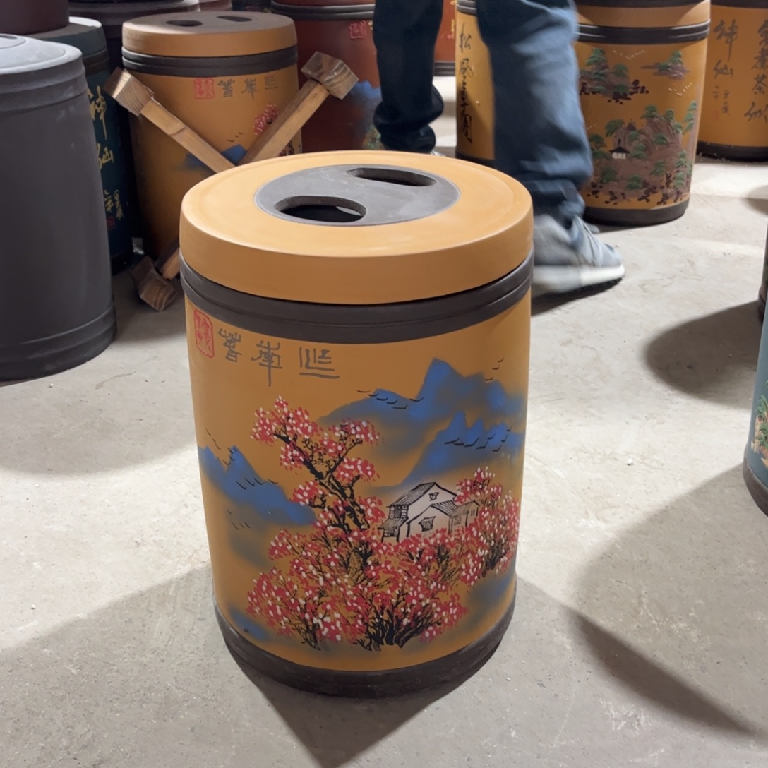 紫砂茶叶罐23 饼茶叶罐