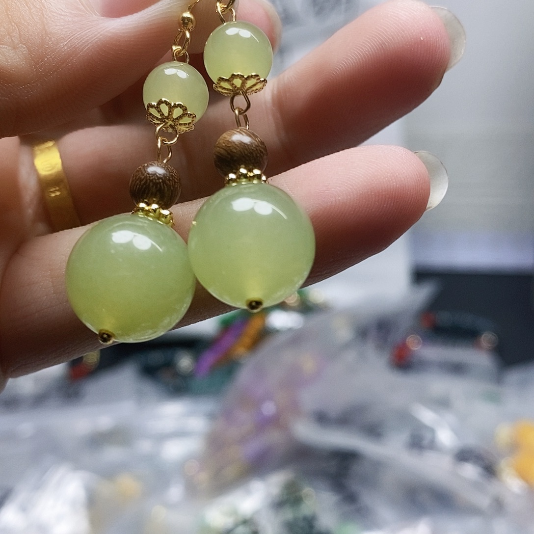 未镶嵌耳钉玛瑙/玉髓79