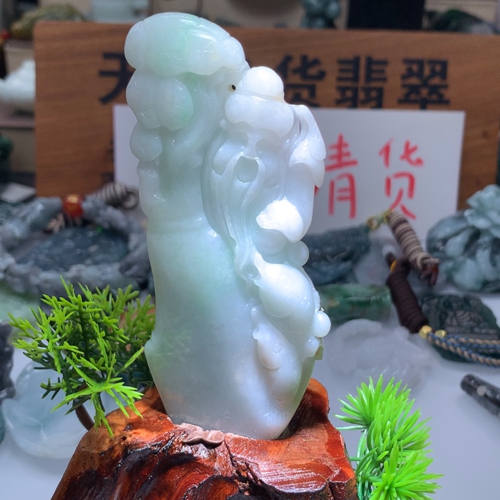 翡翠颈饰未镶嵌保真天然A货翡翠
