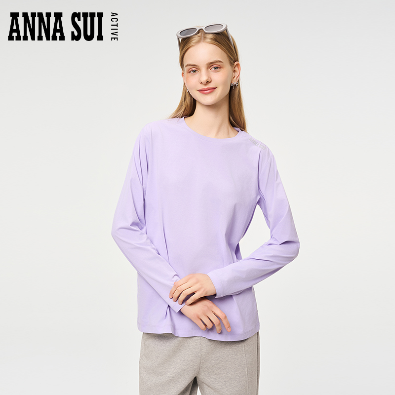 ANNA SUI安娜苏运动 反光蝴蝶logo防晒长袖吸湿速干女25305169A