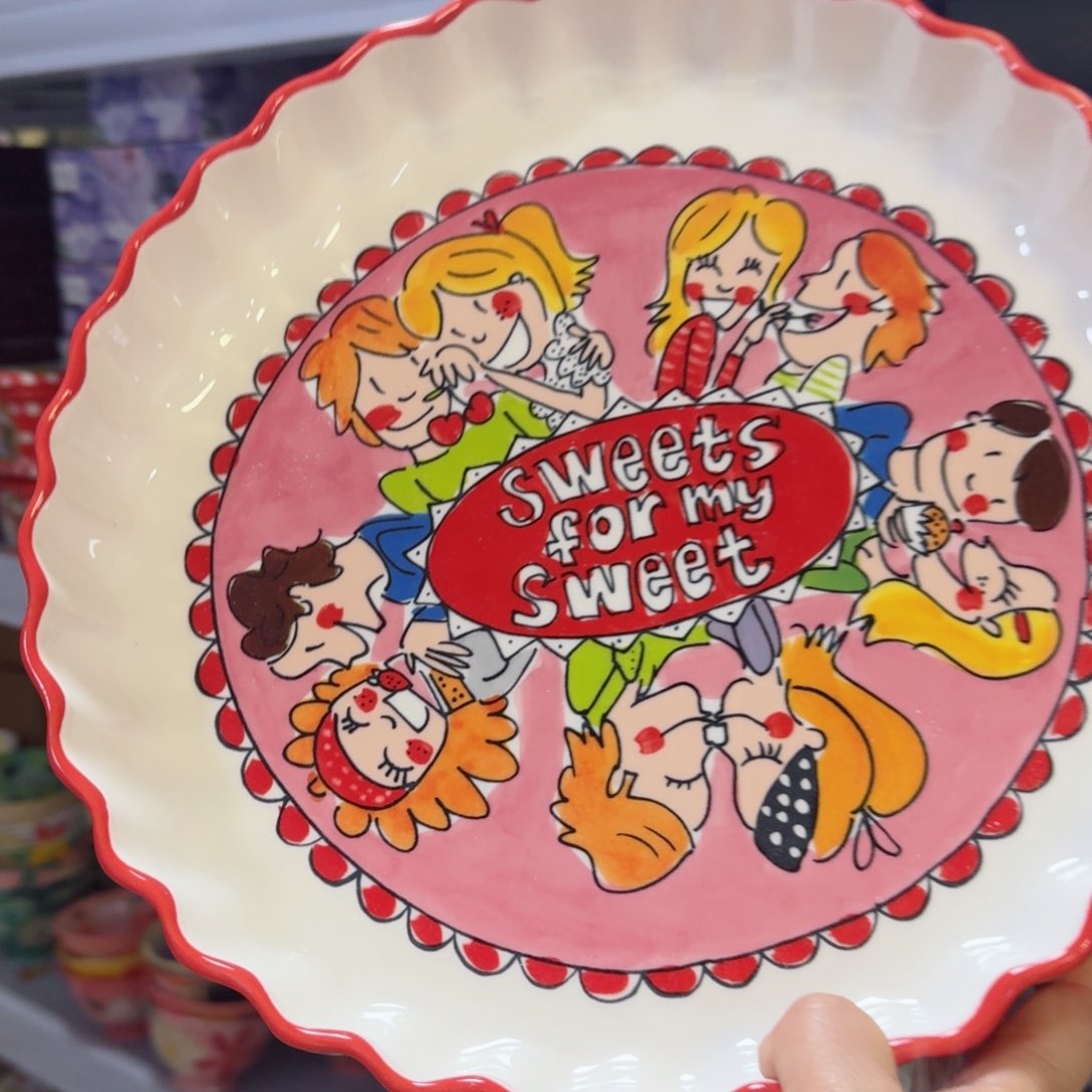 陶瓷12英寸红色深盘一只看图