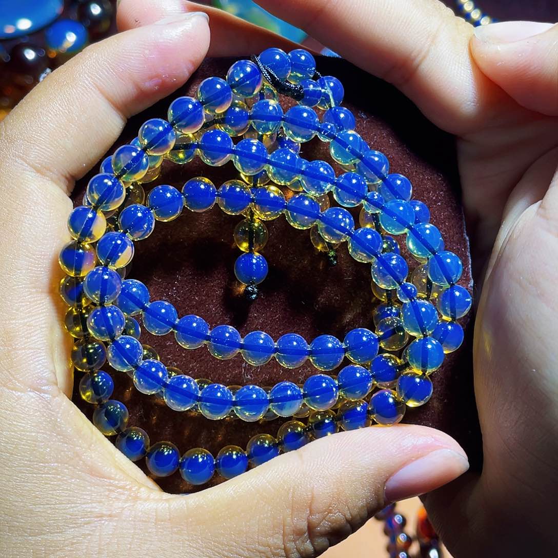 蓝珀裸石未镶嵌勇***兄7加108毕业品质