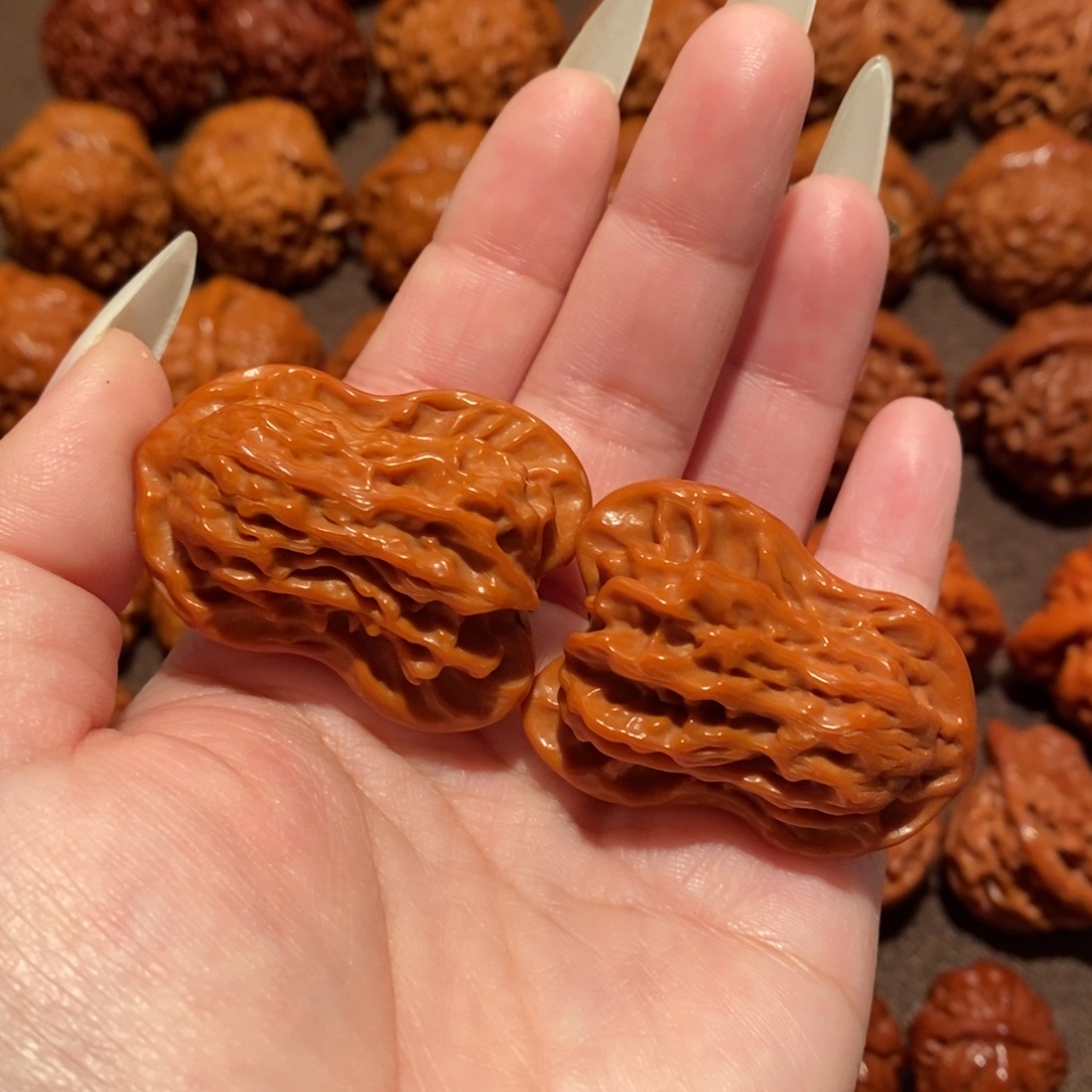 日***辰文玩核桃吊坠花生葫芦0702