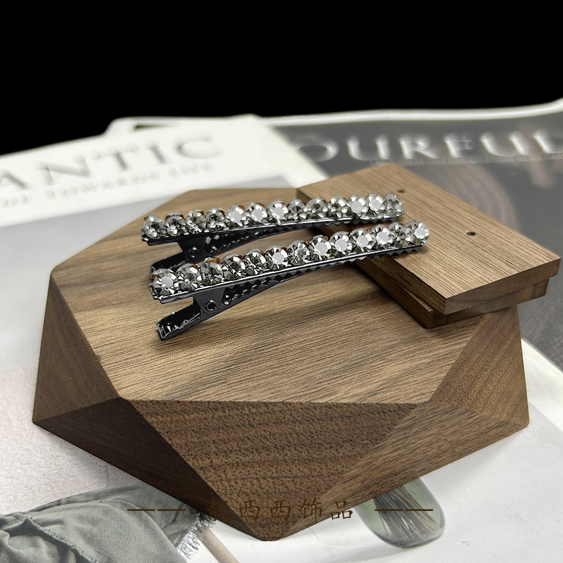 【LXX靓西西】6503 鸭嘴夹6厘米简约百搭碎发夹一对装