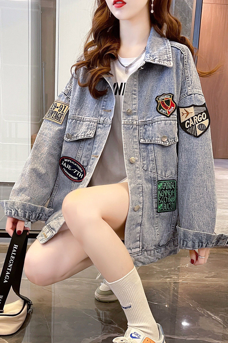 休闲时尚女装牛仔外套(默认微脏微瑕 介意勿拍)