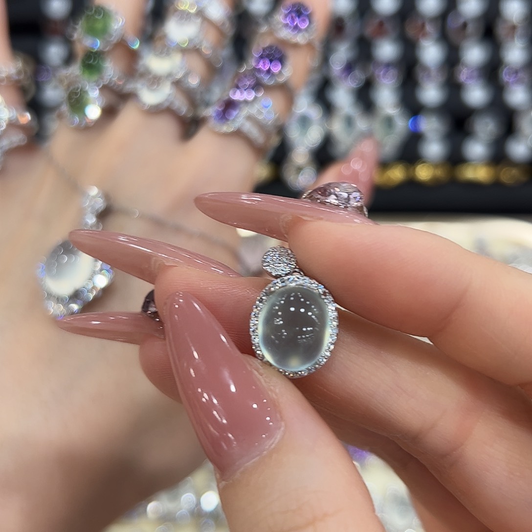 请***板岫玉银S925镶嵌戒指