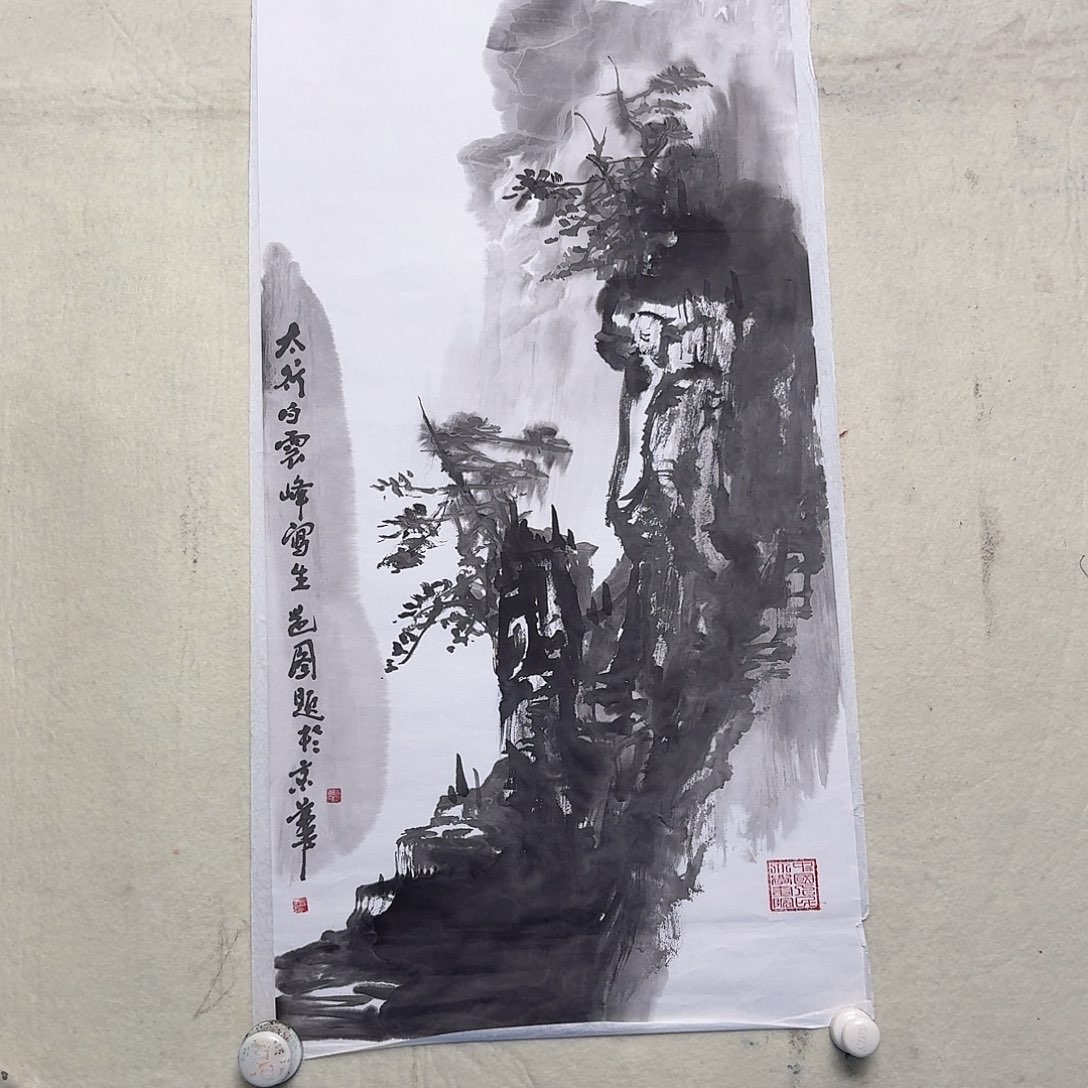 国画写生作品山水9