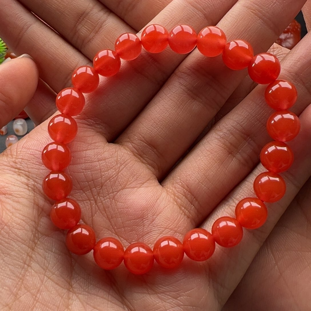 南红玛瑙单圈7.8未镶嵌