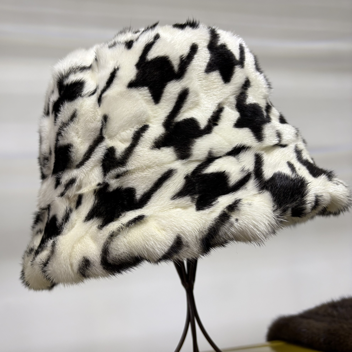 水貂毛渔夫帽 时尚皮草水貂毛太阳帽