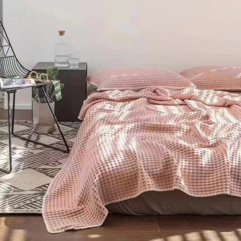 【京会社】多层纱布盖毯200*230cm华夫格 组合链接