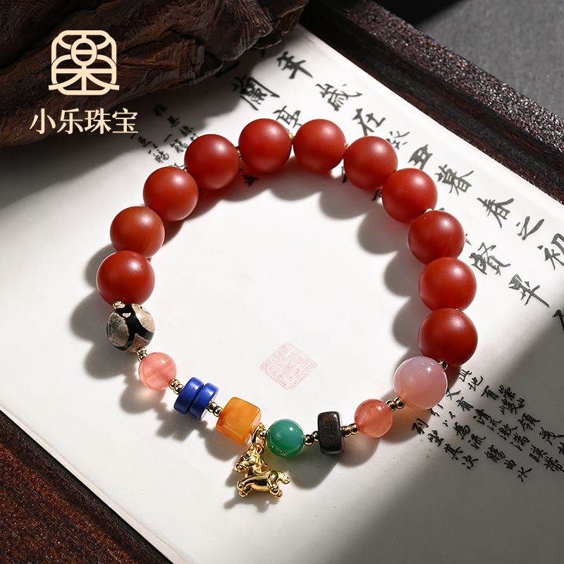 原创设计款红玛瑙手链多样性发一-11118